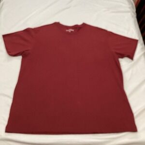 Eddie Bauer Mens Red Short Sleeve Crew Neck Pullover T Shirt Size XL